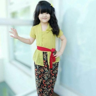 Blusa javanés infantil | Blusa javanés bali | Balinese Set Javanese blusa niños | Kebaya IDA AYU
