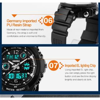 Reloj SKMEI official 1060 reloj de pulsera led deportivo para hombre reloj digital impermeable (6)