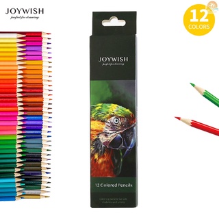 joywish 12/18/24/36/48/72 lápices de colores profesionales de aceite de arte de color lápices set para estudiantes niños adultos artistas para dibujar bocetos escritura libros para colorear (6)