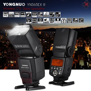 Yongnuo YN565EX III inalámbrico TTL esclavo Flash Speedlite GN58 sistema de reciclaje de alta velocidad compatible con el Firmware USB de reemplazo de actualización para cámara DSLR (5)