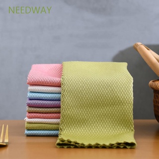 Needway 5 pzs paño de limpieza Anti-engrasa para limpiar trapo/toalla de pescado/microfibra/Super absorbente/paño de lavado eficiente para el hogar