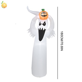 Ejxw 1.8m inflable Halloween Fantasma con luces Led Blow Up Ornamento Iluminado Decorativo Para jardín jardín jardín decoración De Interiores (7)