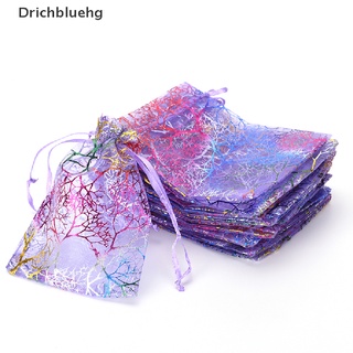 (drichbluehg) 12 x 9 cm coralline organza joyería bolsa de boda fiesta favor regalo bolsa en venta