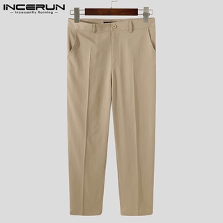 Mr pantalones rectos casuales de Color sólido para hombre/negocios (6)