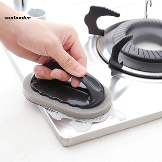 sl manejado esmeril esponja cepillo borrador fregador fregadero olla tazón herramienta de limpieza de cocina (8)