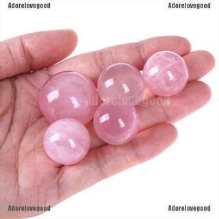 [alg] 1x bola de cristal fluorita de cuarzo rosa natural/piedra de cuarzo/regalo/adorelovegood