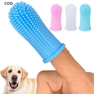 [cod] cepillo de dientes súper suave para mascotas, cepillo de dientes, mal aliento, sarro, herramienta de cuidado de los dientes caliente