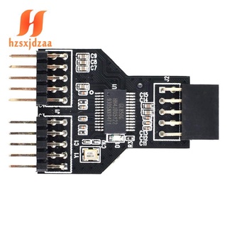 Placa base 9Pin USB cabecera 1 a 2 hembra extensión HUB conector