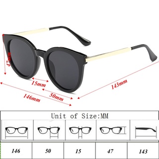 say lentes planos retro para mujer/lentes planos con marco de metal/lentes de sol de gran tamaño para ojo de gato (7)