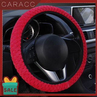<caracc> soporte universal de felpa suave para volante de invierno antideslizante para volante de coche (1)