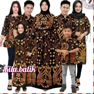 (Y8200) Batik pareja familia sania volantes ori ndoro jowi dnt patrón manuk tarung.S.M.L.XL.XXL.