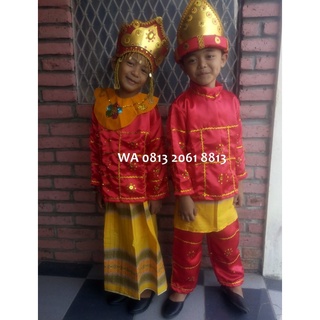 Disfraz infantil personalizado Regional Palembang parejas