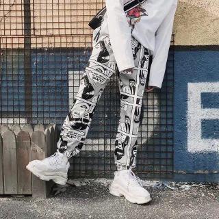 Cool suelto deporte Unisex cordón Hip-Hop pantalones largos (2)