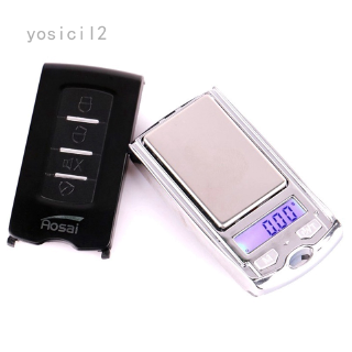 yosicil2 100G X 0.01G Mini portátil bolsillo electrónico báscula de pesaje coche llavero forma Digital escala Popular