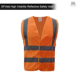 Sfvest alta visibilidad reflectante chaleco de seguridad reflectante chaleco ropa de trabajo seguridad ropa de trabajo día noche motocicleta ciclismo advertencia chaleco de seguridad