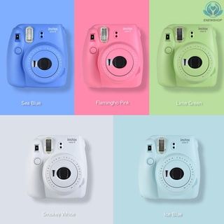 [enew] Mini cámara instantánea Fujifilm Instax 9 Cam con espejo De Selfie 2 pzs/batería Flamingo Rosa (5)