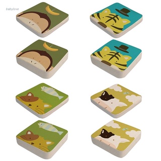Luckyx 2 pzas/juego De almohadillas antideslizantes para niños con estampado De dibujos animados ajustables De animales extraíbles