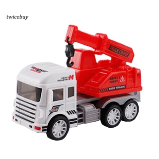 <Twicebuy> camión tridimensional de juguete camión de bomberos RC construcción Dumper coche juguete escalera de elevación para niños (7)