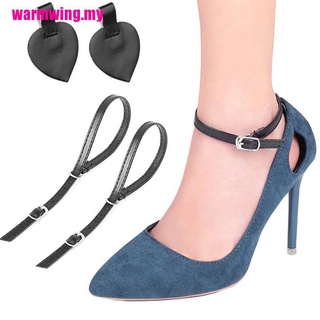 [Hbmy]1 par de cordones para zapatos de mujer para tacones altos ajustables para zapatos antideslizantes Bu