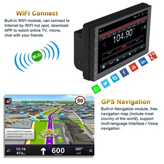Coche 7 Pulgadas Android Universal GPS Navegación WIFI MP4 Tarjeta Radio Bluetooth Reproductor Central Control Pantalla (5)