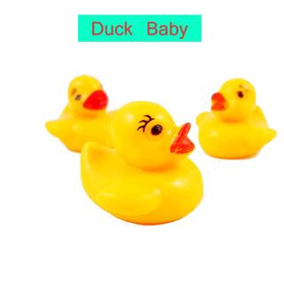 HOT~Vocal juguete pato bebé juguete cuerno pequeño pato amarillo Mini agua de baño juguetes