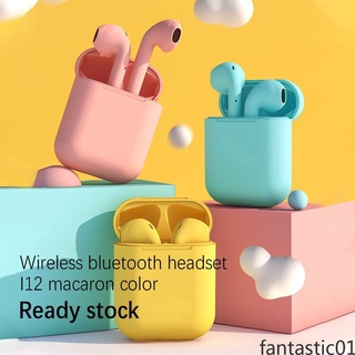 Inpods 12 audífonos inalámbricos color Pastel Bluetooth Para Android/Iphone fantastic01