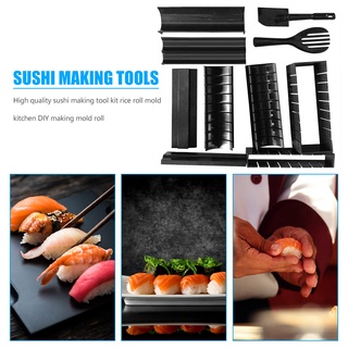 cel_10 unids/set sushi maker roller sushi bazooka vegetales carne rolling arroz molde (1)