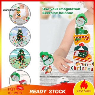 Cheer juguete detallado de acción con cuentas para niños/juguete de cuentas de árbol de navidad/juguete de pensamiento lógico/capacidad para juegos