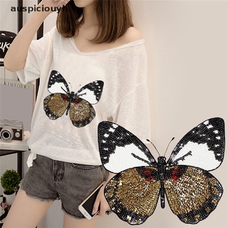 （auspiciouyh） Iron On Patch Embroidered Applique Shirt Pants Sewing on Holes Clothes Butterfly On Sale