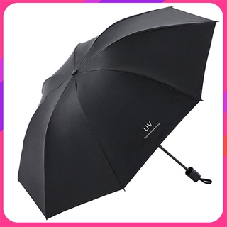 Fk paraguas solar de tres posiciones protección solar UV plegable paraguas parasol lluvia de doble uso compacto bolsillo portátil