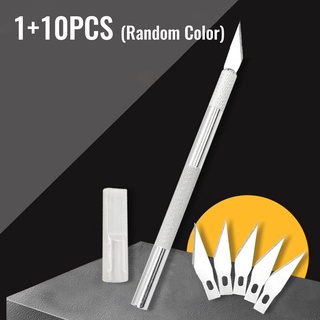 Cortador De cuchilla/Papel con mango antideslizante Para manualidades/herramienta De Corte 10 cuchillas