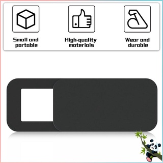 T10 3PCS rectángulo plástico Webcam cubierta Ultra-delgada Protector de privacidad cámara obturador pegatina para teléfono Tablet Notebook escritorio