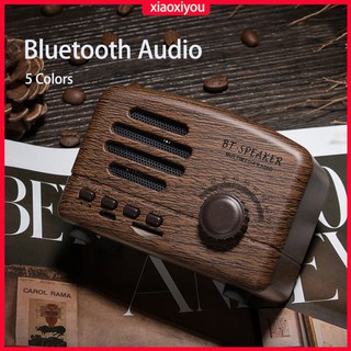 [Disponible En Inventario] Mini Altavoz Inalámbrico Bluetooth Recargable Radio Retro Diseño De Hifi Estéreo