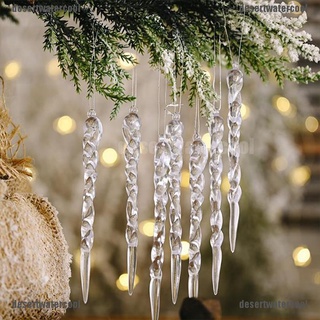 deco 12 piezas decoración de navidad simulación de árbol de navidad adorno falso icicle props 210824