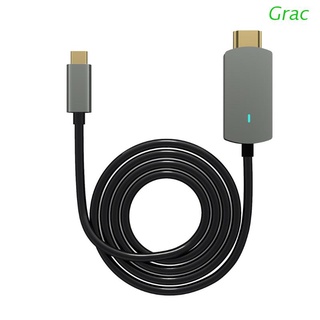 Grac Tipo C A HDMI compatible Con Estación De Acoplamiento Adaptador De Cable De Datos Convertidor 4K 60hz-30hz