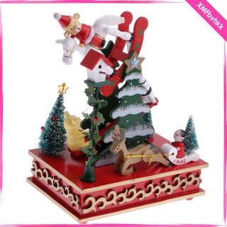 reloj navidad caja de msica rbol enrollar juguete xmas adornos regalo decoracin acc