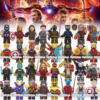 mini figuras de avengers juguetes wm minifiguras iron man thor capitán américa spiderman super héroe bloques de construcción