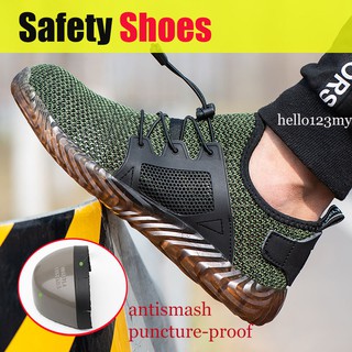 hombres mujeres de acero del dedo del pie botas de seguridad de aire zapatos a prueba de pinchazos de trabajo zapatillas de deporte (2)