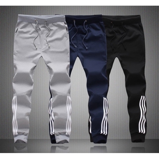 Pantalones deportivos casuales delgados de algodón para hombre correr Fitness pantalones Wei