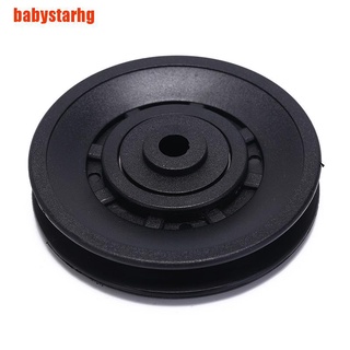 [babystarhg] 1pc 90 mm negro rodamiento polea cable de rueda equipo de gimnasio parte resistente al desgaste kit de gimnasio