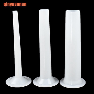 [Qinyu] 3 pzs Tubo de Plástico Para relleno hecho a mano