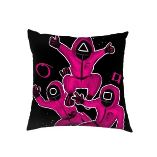 OEMOOO Gifts Squid Game Pillow Case Home Cotton Linen Cushion Cover Sofa TV Drama Peripheral Automobile Drawing Room Hot Sale Decor (5)