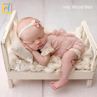 Accesorios de fotografía para recién nacidos, bebé, foto de fondo, bricolaje, pequeña cama de madera desmontable, estudio de cuna, accesorios FACC