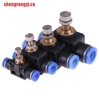 [shengrongyi] tubo regulador de flujo de aire neumático/válvula de ajuste de flujo de Gas Conn
