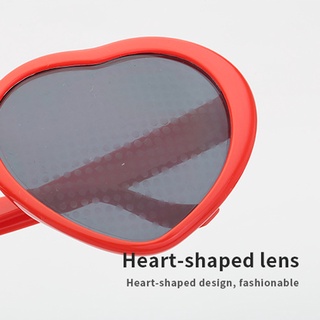 (superiorcycling) amor en forma de corazón efectos de luz gafas de sol mujer adulto moda amor gafas (9)