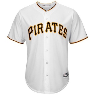 Mens Pittsburgh Pirates Baseball Jersey Black White Grey Gold