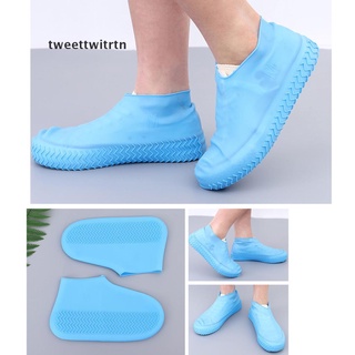 Tweettwitrtn cubierta De zapato De silicona reutilizable antideslizante Para lluvia/Botas De lluvia