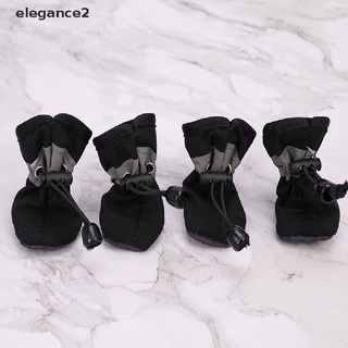 [elegance2] 4 botas impermeables para perros, antideslizantes, pequeñas, medianas, zapatos para perros, mascotas, nieve, botines [elegance2]