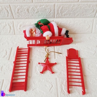 Muñeca escalera eléctrica de santa claus escalera musical creativa juguete Infantil decoración navideña INMAINDOIN