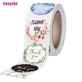 JJ 500 unids/rollo de pegatinas de agradecimiento para sellar etiquetas de 1 pulgada de regalo pegatinas de embalaje (3)
